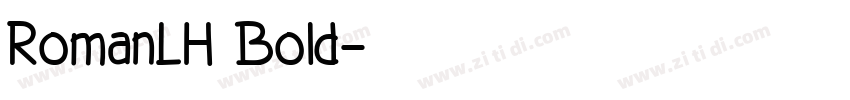 RomanLH Bold字体转换